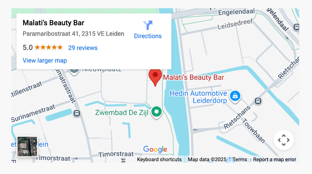 Malati's Beauty Bar Location and Reviews